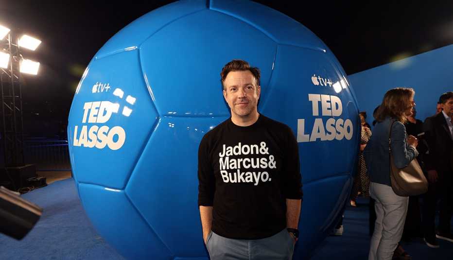 Jason Sudeikis asiste al estreno de la segunda temporada de &ldquo;Ted Lasso&rdquo; en el Apple en el Pacific Design Center el 15 de julio de 2021 en West Hollywood, California.