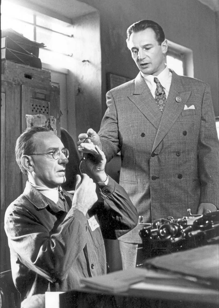 Liam Neeson en una escena de Schindler's List
