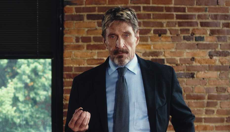 John McAfee en &ldquo;Running with the Devil: The Wild World of John McAfee&rdquo;.