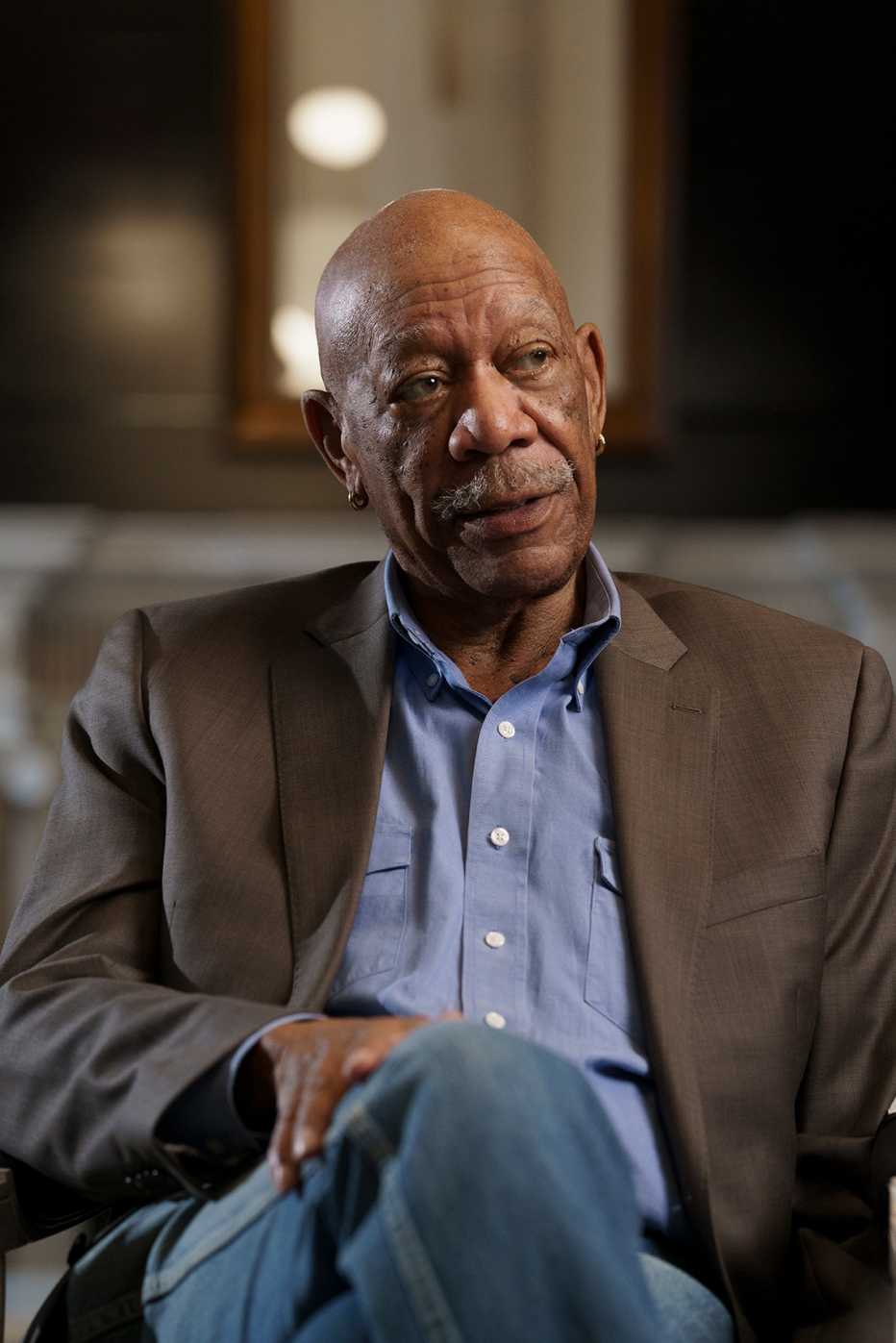 Morgan Freeman en una escena de “761st Tank Battalion: The Original Black Panthers".
