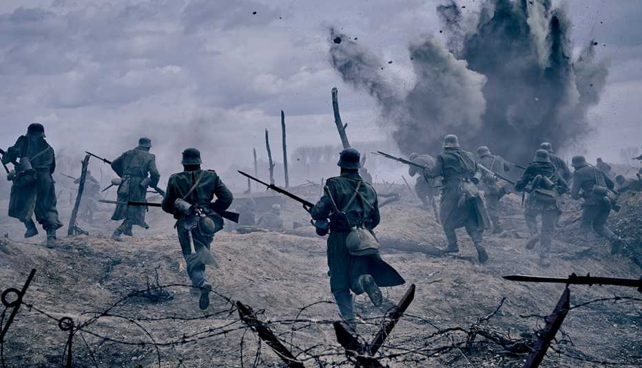Una escena de "All Quiet on the Western Front".