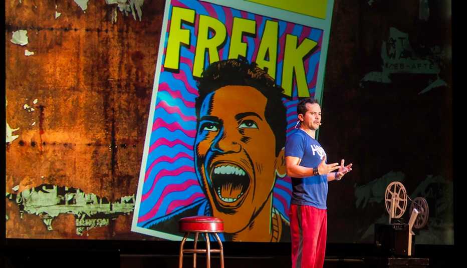John Leguizamo en su espectáculo Ghetto Klown.