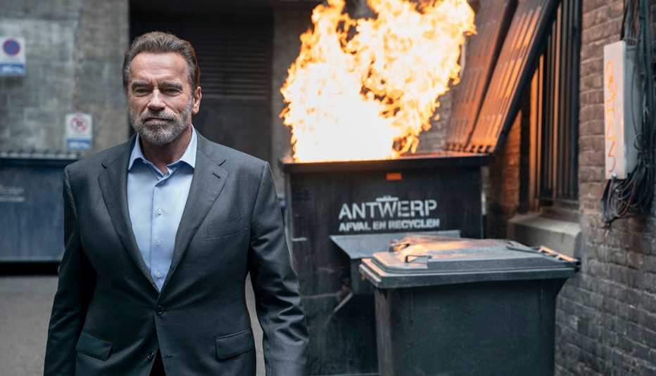 Arnold Schwarzenegger en una escena de la serie de Netflix "Fubar".