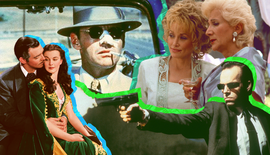Foto montaje de diferentes escenas de filmes famosos.