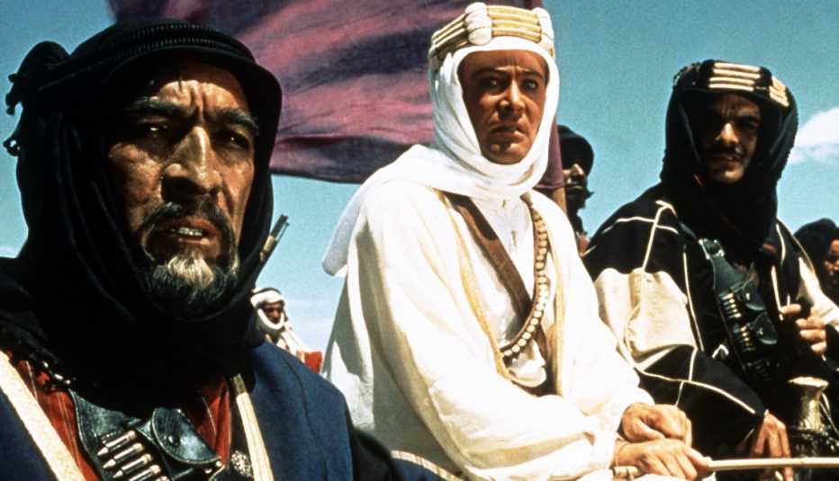 Anthony Quinn en una escena de "Lawrence of Arabia".