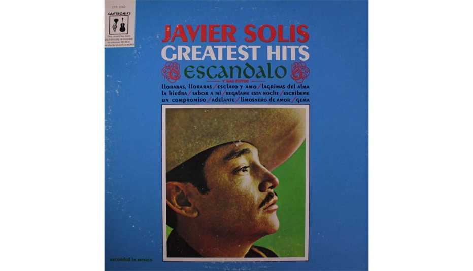 Portada del disco Escándalo, de Javier Solis
