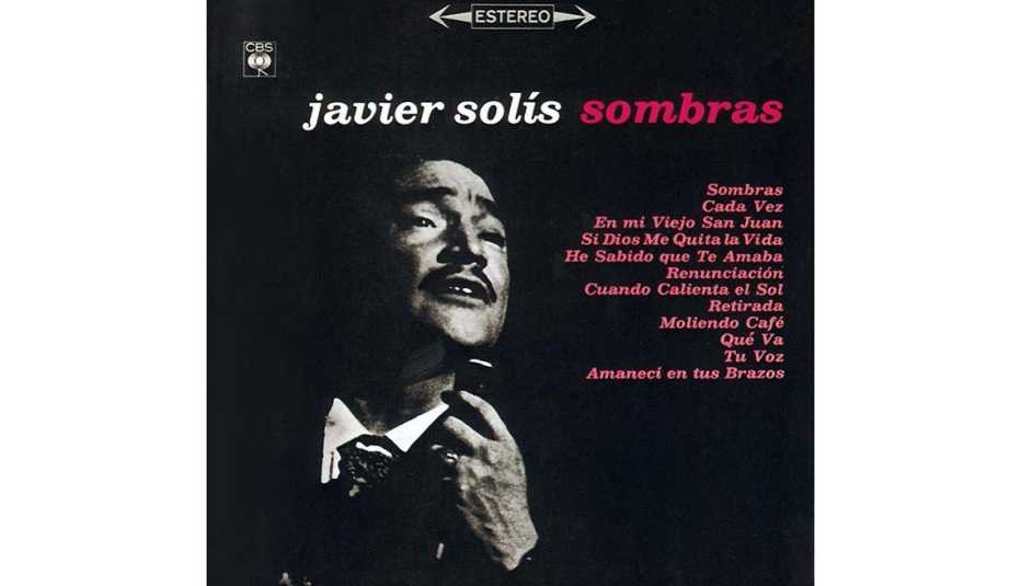 Portada del disco Sombras, de Javier Solis