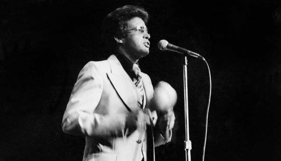 Héctor Lavoe en un concierto en el Madison Square Garden, Nueva York, 1977