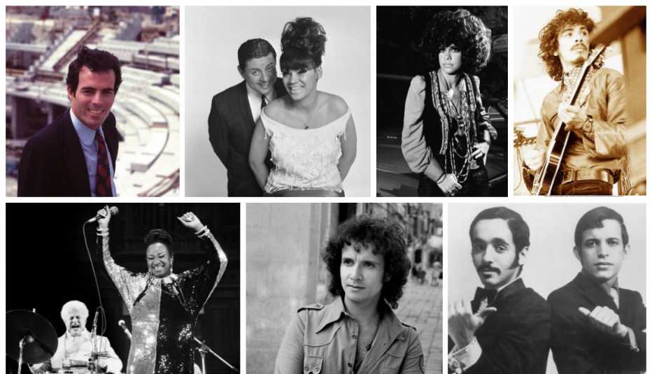 Julio Iglesias, Tito Puente, La Lupe, Gal Costa, Carlos Santana, Celia Cruz, Roberto Carlos, Willie Colón y Héctor Lavoe.