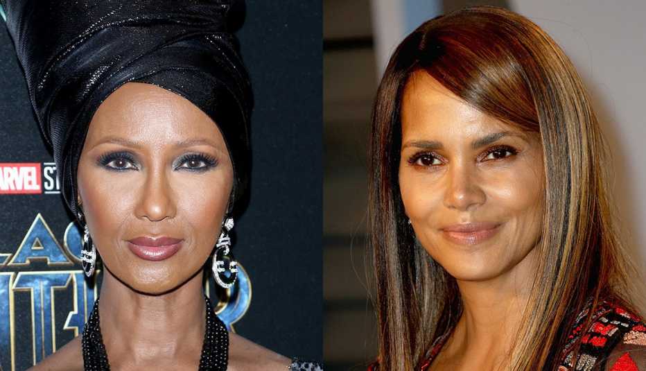 Maquillaje de Iman y Halle Berry