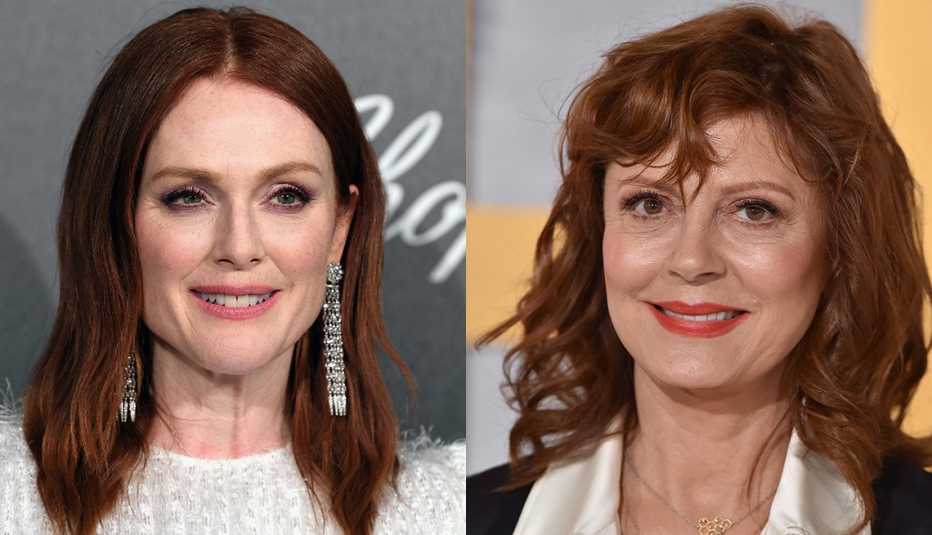 Julianne Moore y Susan Sarandon con cabello rojo