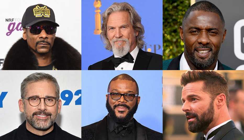 Artistas famosos con barba: Snoop Dogg, Jeff Bridges, Idris Elba, Ricky Martin, Tyler Perry, Steve Carell Artistas famosos con barba: Snoop Dogg, Jeff Bridges, Idris Elba, Ricky Martin, Tyler Perry, Steve Carell