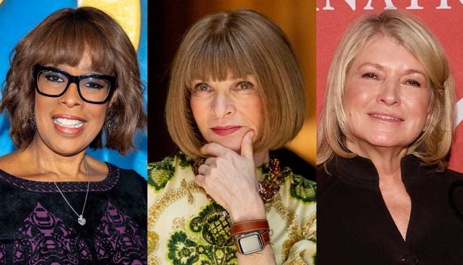 Gayle King, Anna Wintour y Martha Stewart