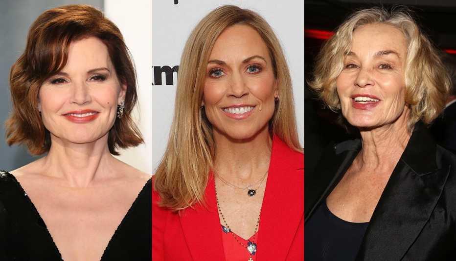 (De izquierda a derecha) Geena Davis, Sheryl Crow y Jessica Lange