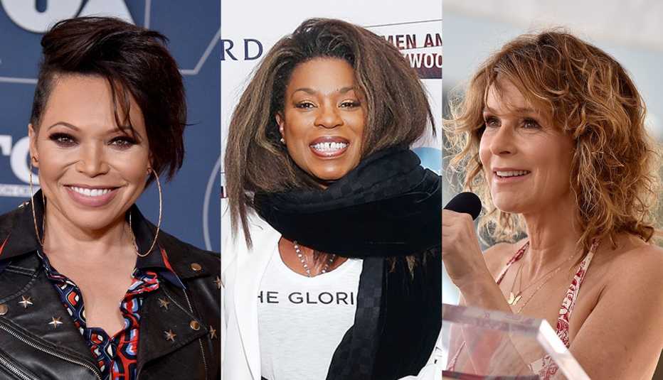(De izquierda a derecha) Tisha Campbell, Lorraine Toussaint y Jennifer Grey