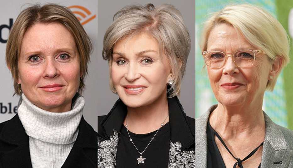 Cynthia Nixon, Sharon Osbourne y Annette Bening