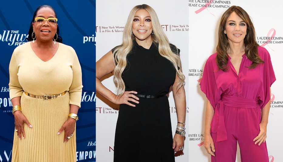 Oprah Winfrey, Wendy Williams y Elizabeth Hurley
