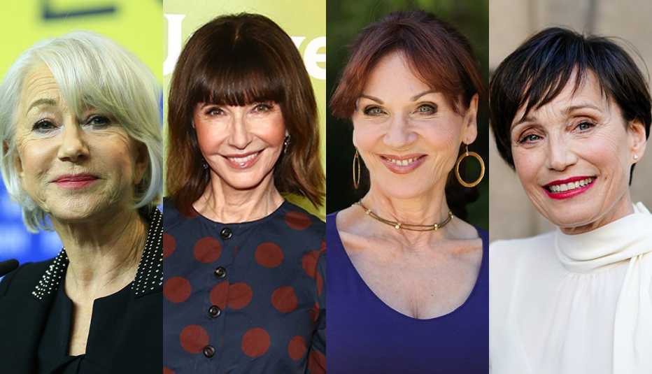 (Izquierda a derecha) Helen Mirren, Mary Steenburgen, Marilu Henner y Kristin Scott Thomas.