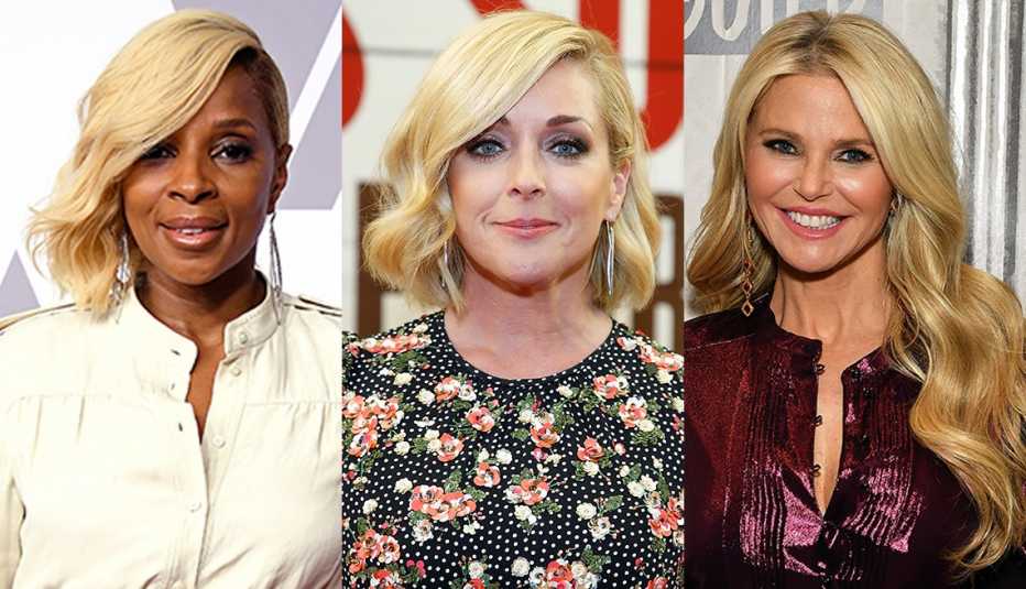  (De izquierda a derecha) Mary J. Blige, Jane Krakowski y Christie Brinkley.