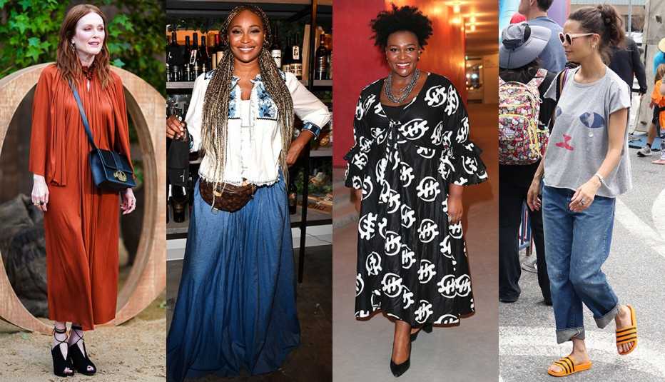  (De izquierda a derecha) Julianne Moore, Cynthia Bailey, Leah Hawkins y Thandie Newton.