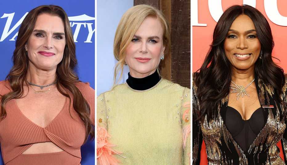 (De izquierda a derecha) Brooke Shields, Nicole Kidman y Angela Bassett.