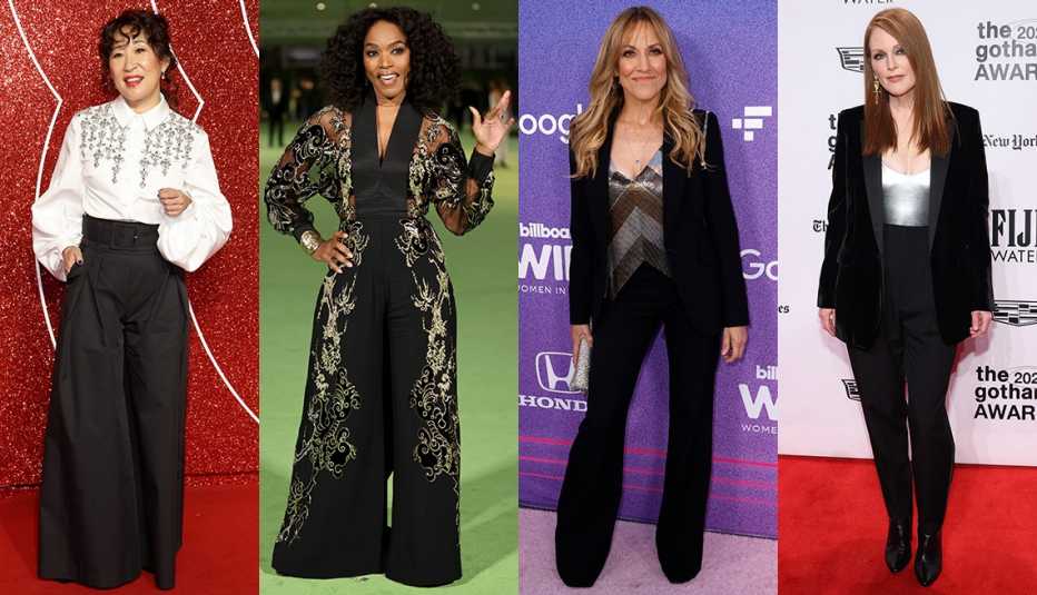 (Izquierda a derecha) Sandra Oh, Angela Bassett, Sheryl Crow y Julianne Moore.