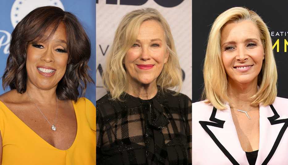  (Izquierda a derecha) Gayle King, Catherine O'Hara y Lisa Kudrow.