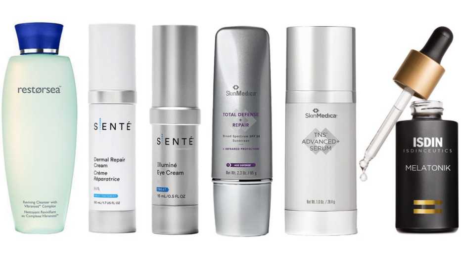 Productos para el cuidado de la piel.