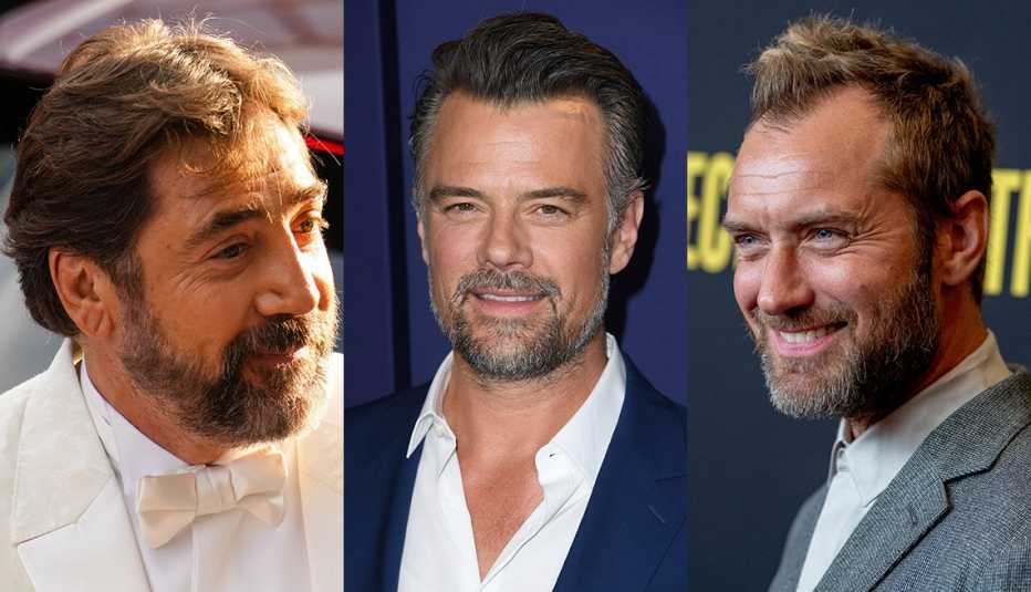 (Izquierda a derecha) Javier Bardem, Josh Duhamel y Jude Law.