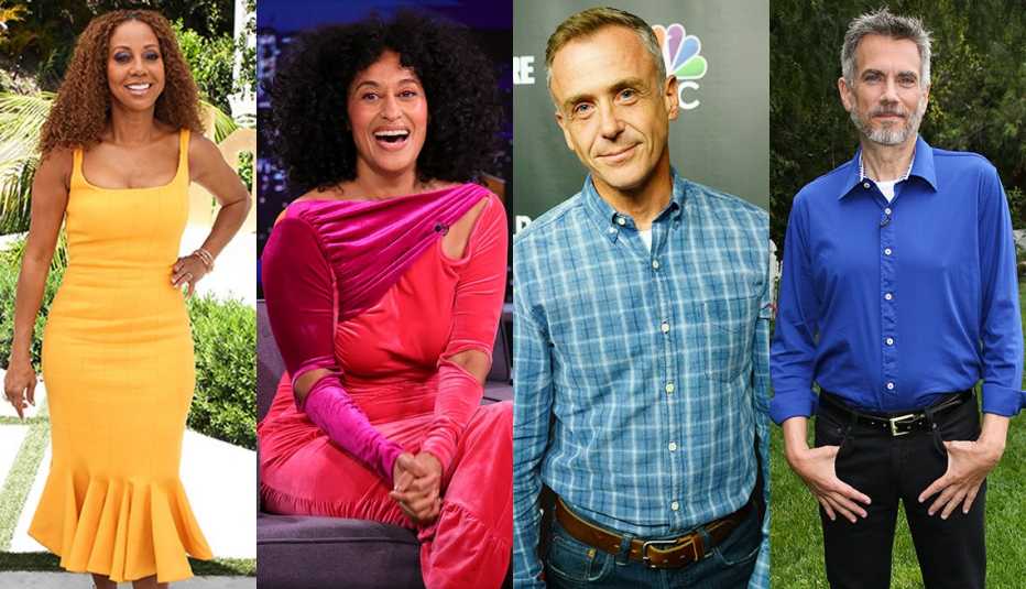 (Izquierda a derecha) Holly Robinson Peete, Tracee Ellis Ross, David Eigenberg y Robby Benson.