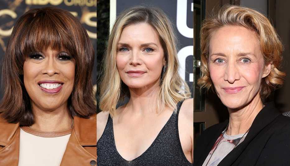 (De izquierda a derecha) Gayle King, Michelle Pfeiffer y Janet McTeer.