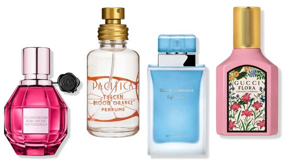 Opciones de perfumes.