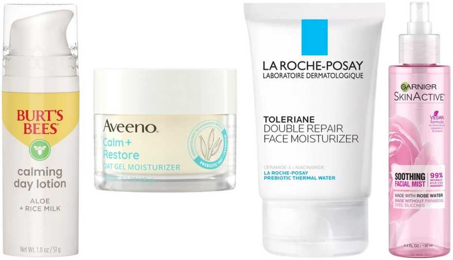 Productos para la piel sensible.