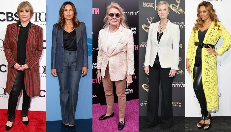 Patti LuPone, Mariska Hargitay, Candice Bergen, Jane Lynch y Tyra Banks.