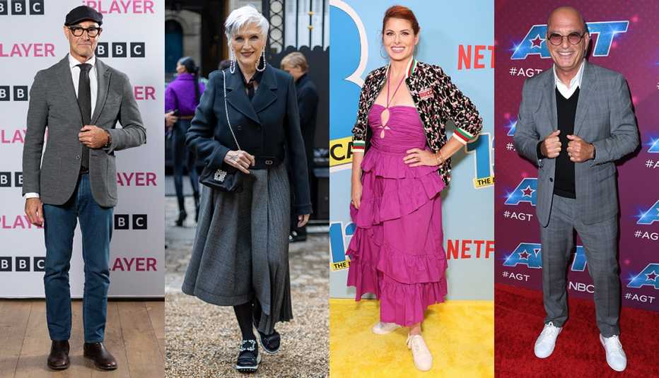 Stanley Tucci, Maye Musk, Debra Messing y Howie Mandel.