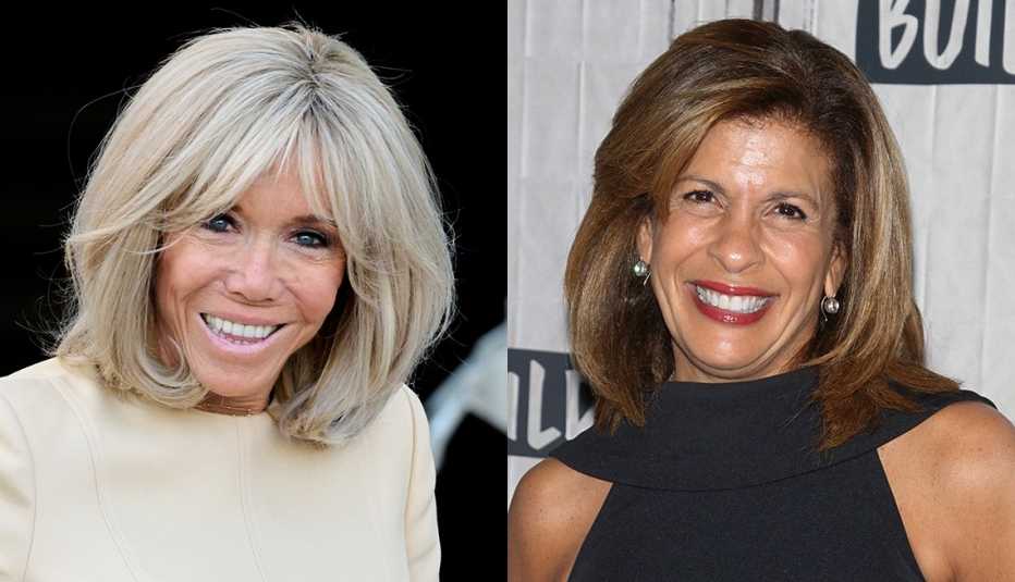 Brigitte Macron y Hoda Kotb.
