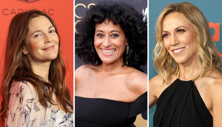 (De izquierda a derecha) Drew Barrymore, Tracee Ellis Ross y Sheryl Crow.