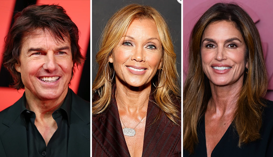 (De izquierda a derecha) Tom Cruise, Vanessa Williams y Cindy Crawford.