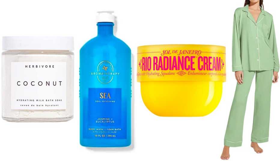 Productos para hacer un spa en la casa.
