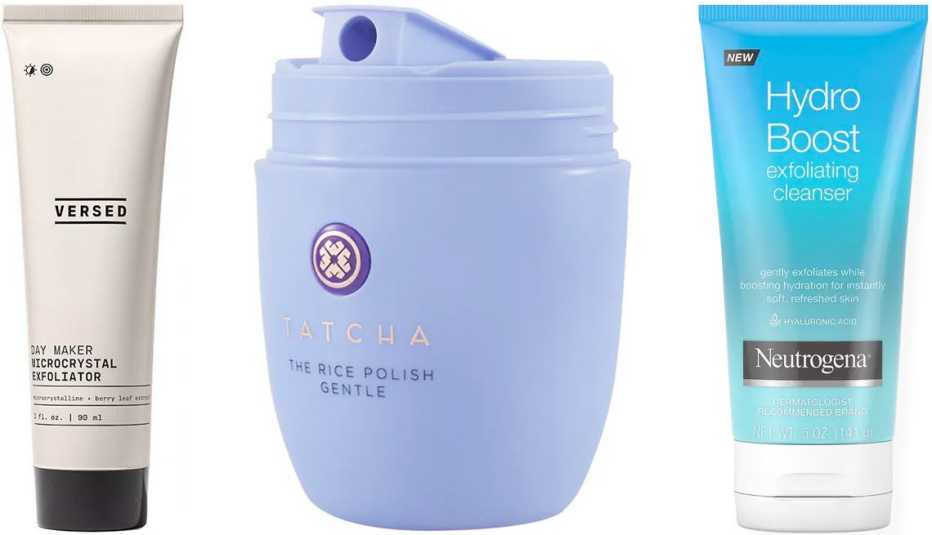 Productos para exfoliar.
