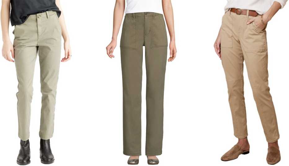 Pantalones de algodón.