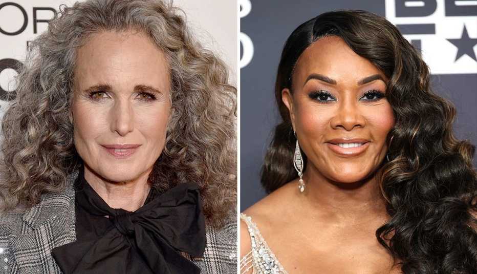 (De izquierda a derecha) Andie MacDowell y Vivica A. Fox.