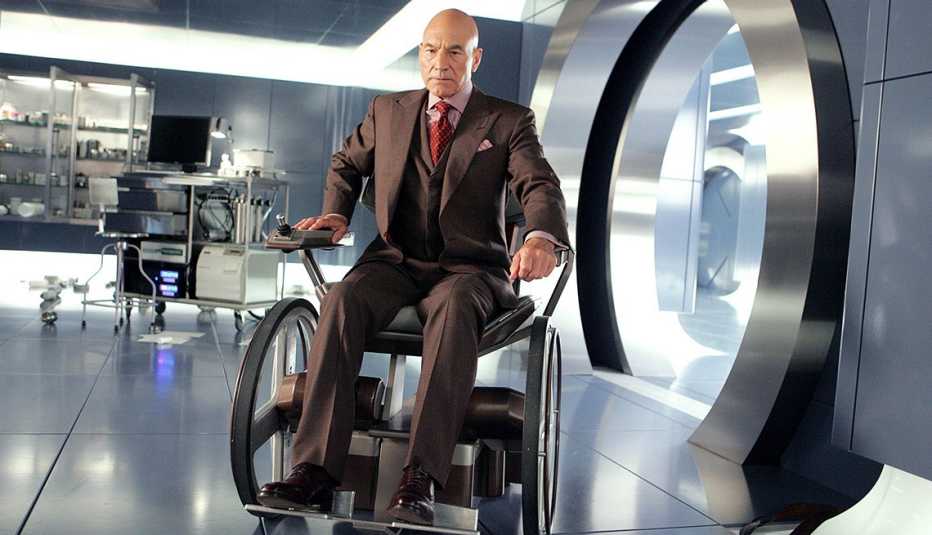 Sir Patrick Stewart en la película X-Men: The Last Stand. 