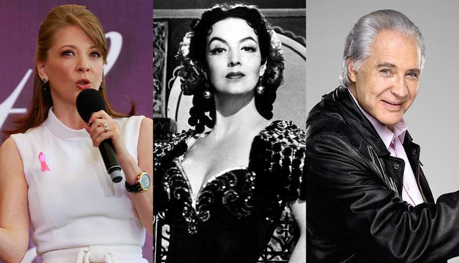Edith González, María Félix, y Rogelio Guerra