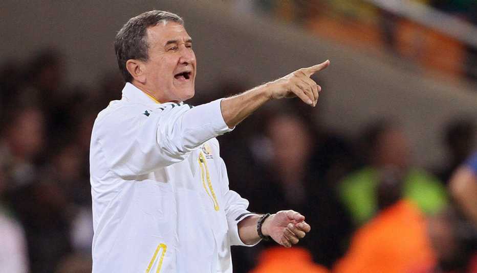 Carlos Alberto Parreira entrenando Carlos Alberto Parreira entrenando