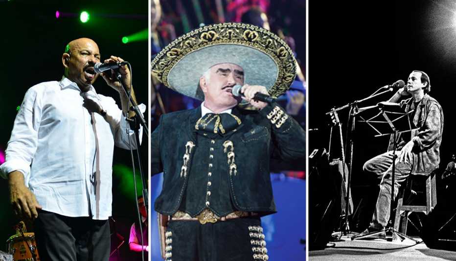 Oscar D’León, Vicente Fernández y Silvio Rodríguez