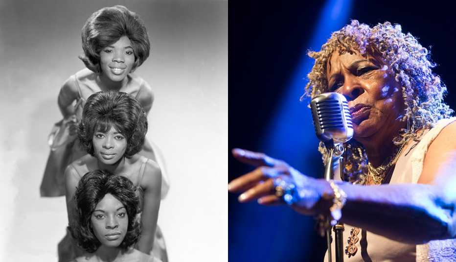 Martha y las Vandellas, izq., Martha Reeves, der. Martha y las Vandellas, izq., Martha Reeves, der.