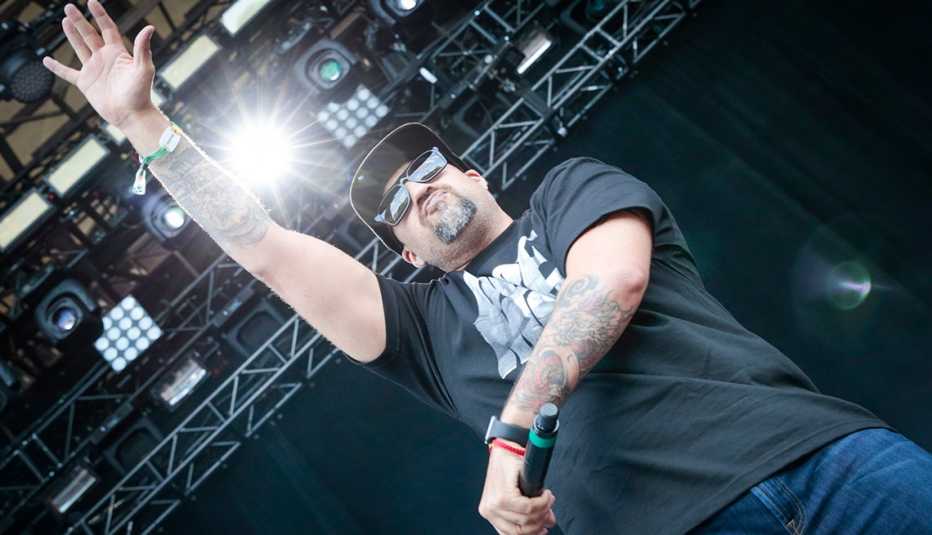  B-Real en el Osheaga Music and Art Festival en el Parc Jean-Drapeau, Montreal, Canada, julio 29, 2016.