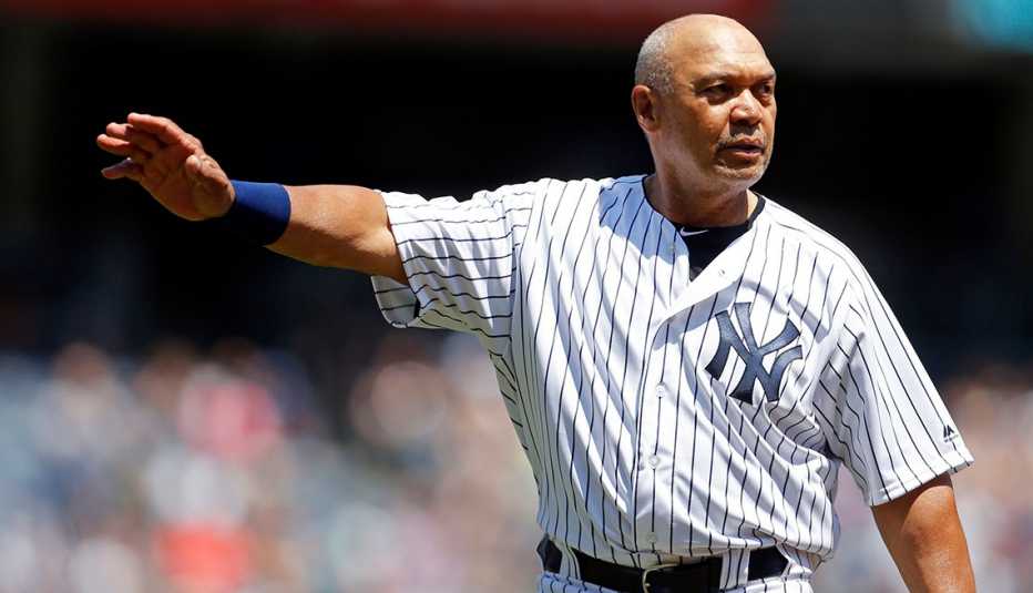 Miembro del Salón de la Fama del Béisbol, Reggie Jackson.