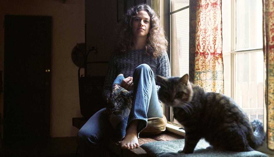 La foto de portada del álbum de Carole King "Tapestry". La foto de portada del álbum de Carole King "Tapestry".
